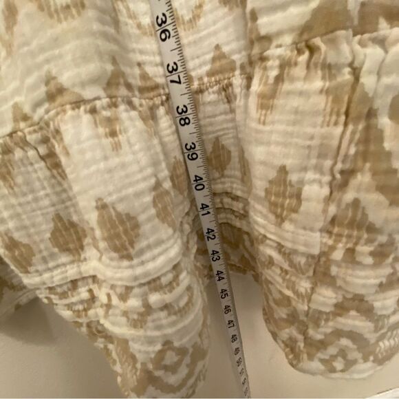 Sonoma Tiered Maxi Dress gauze muslin 100% Cotton Boho square neck oversized M - Picture 5 of 13